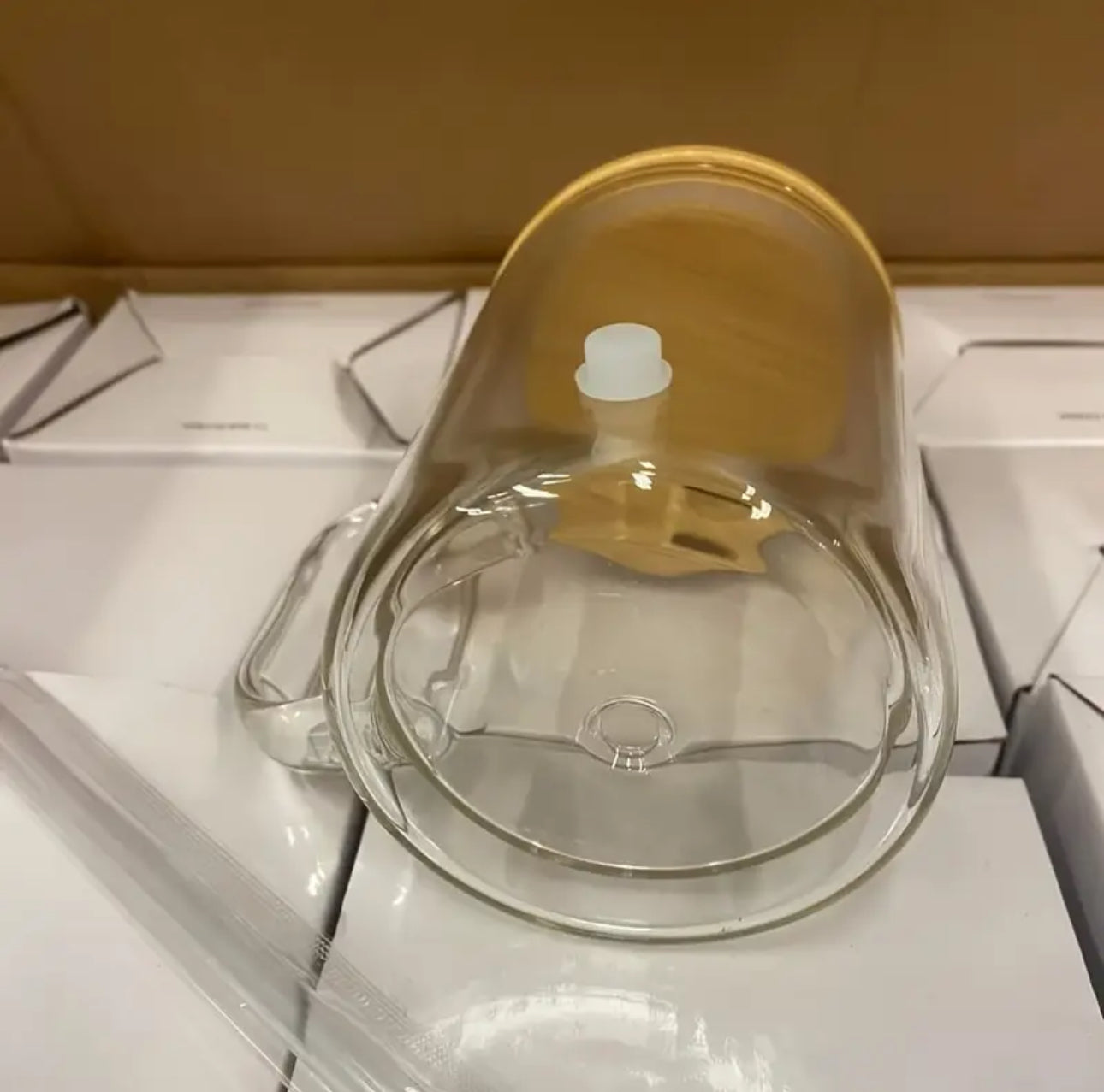 15 oz snowglobe glass mug