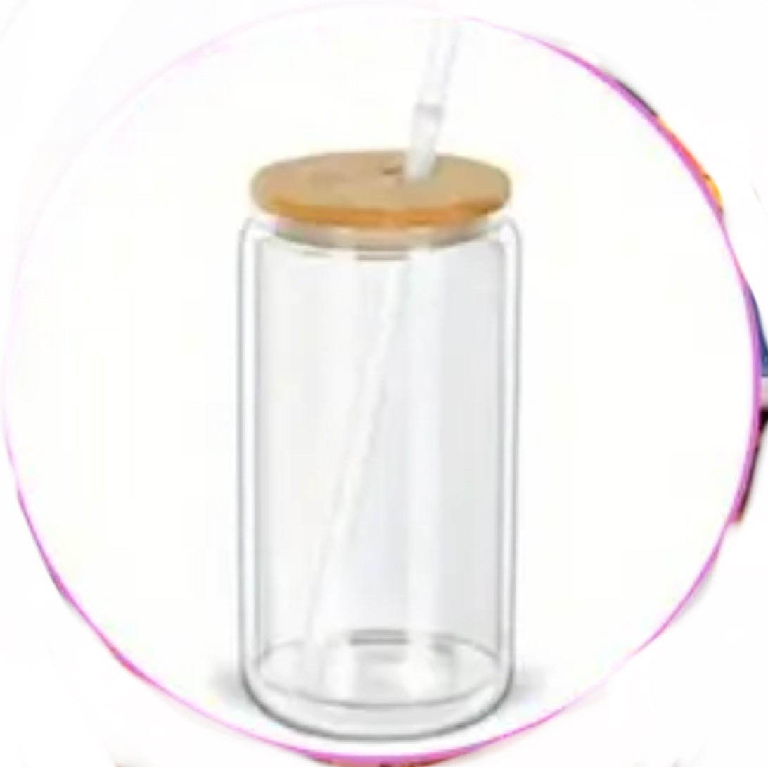 16 oz snow globe glass cup