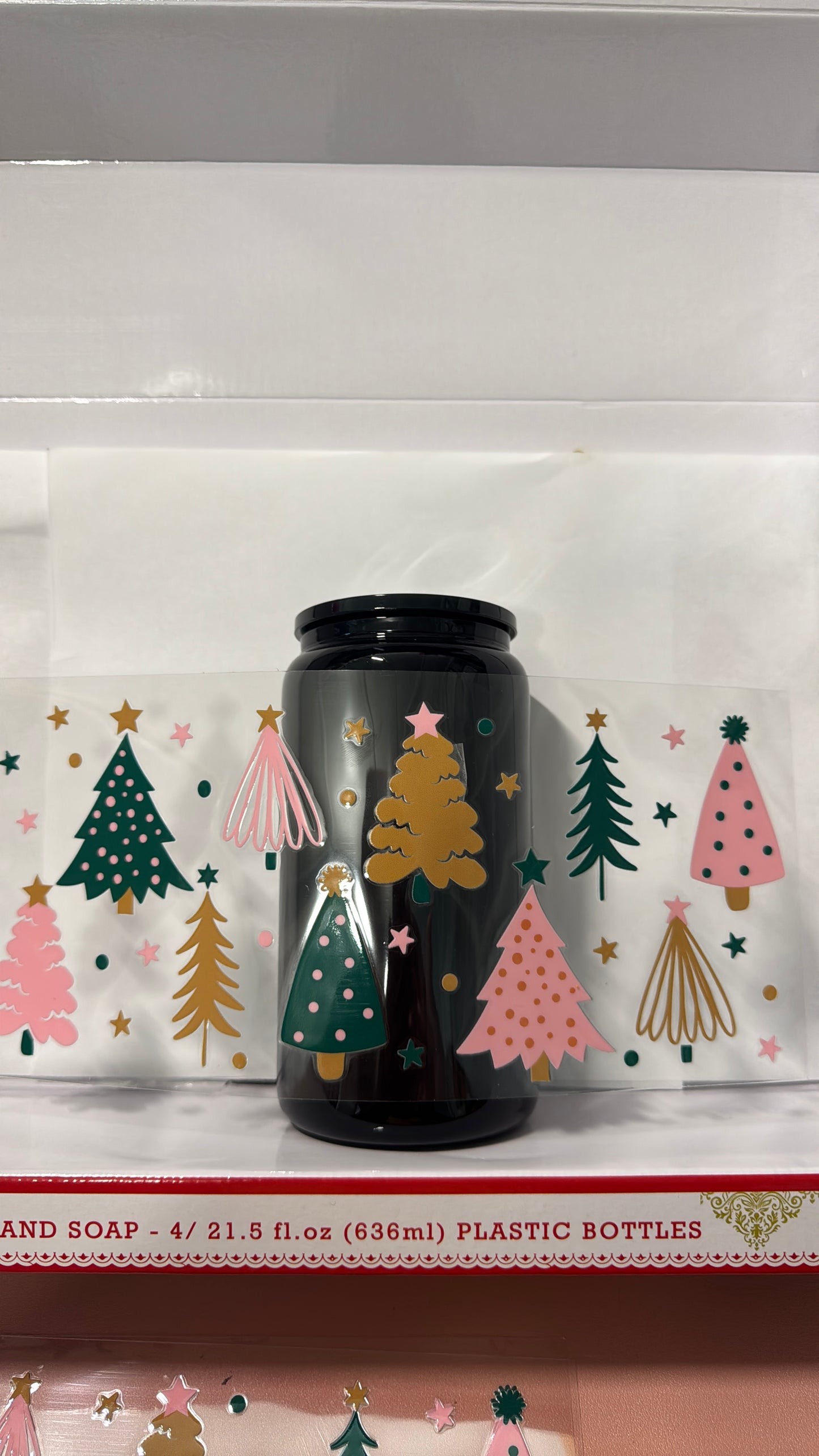 Christmas colors tree custom cup