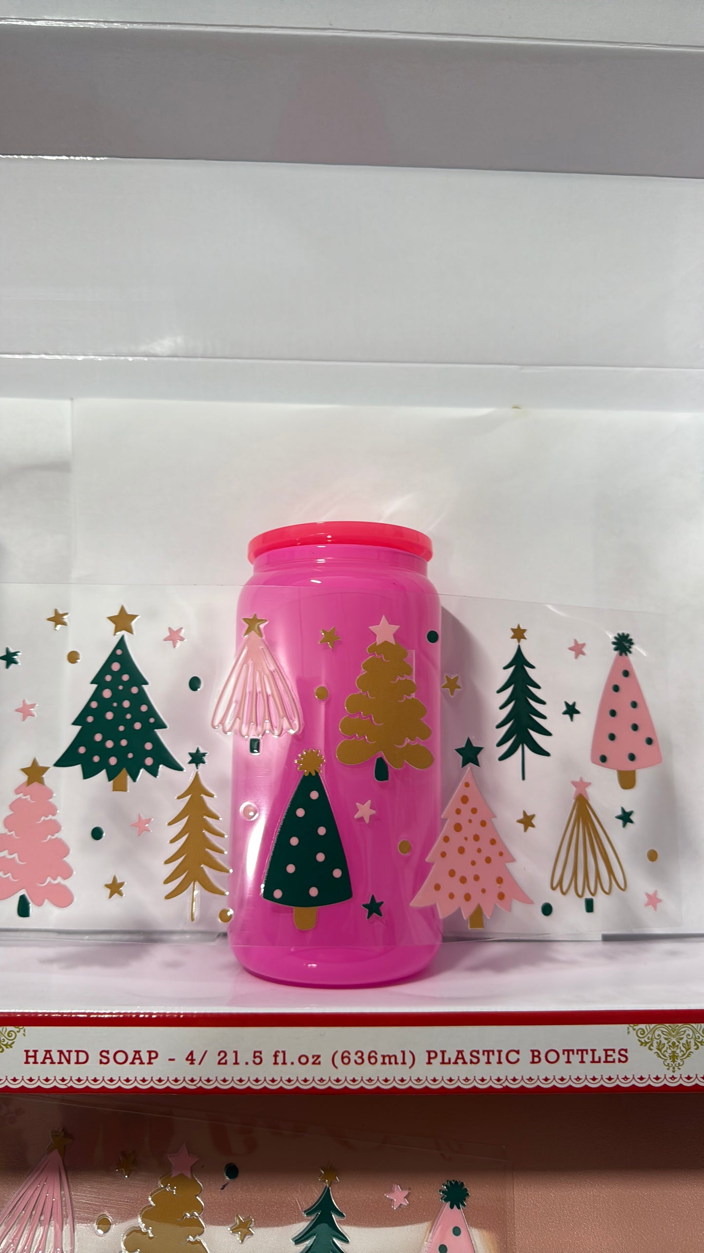 Christmas colors tree custom cup