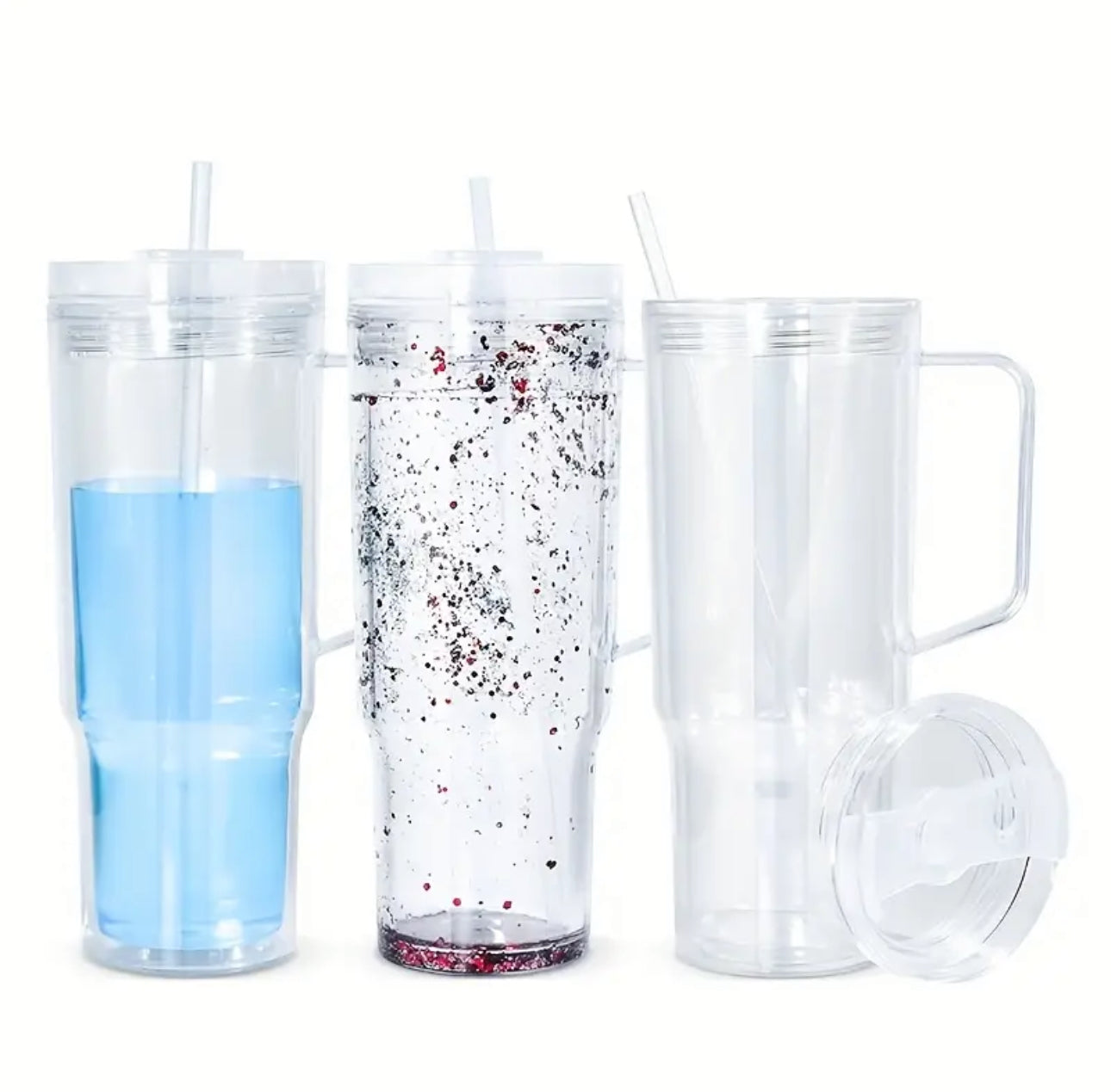 40 oz acrylic snow globes.