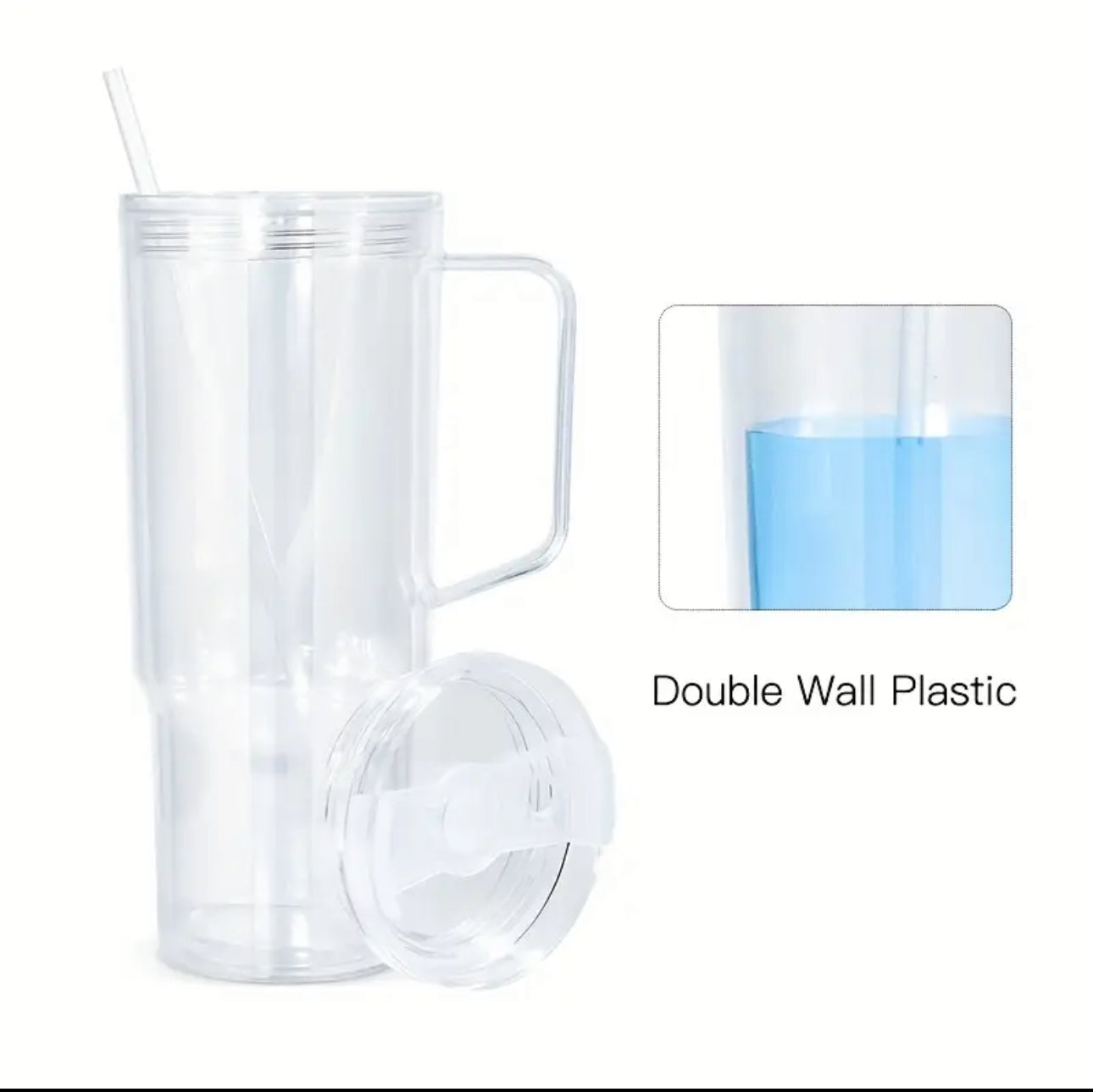 40 oz acrylic snow globes.