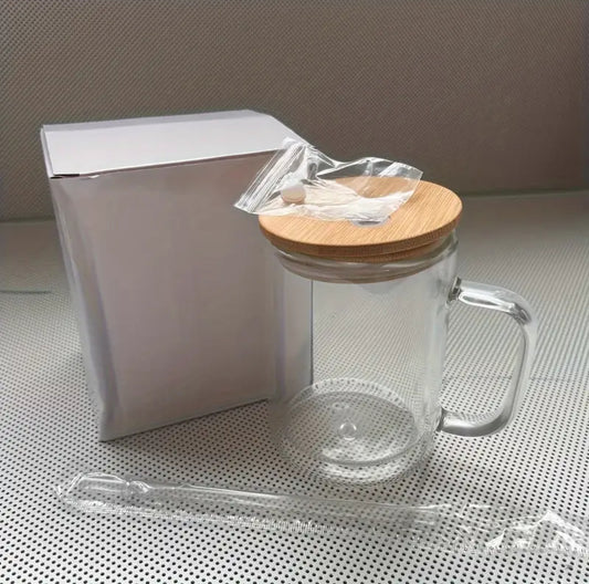 15 oz snowglobe glass mug