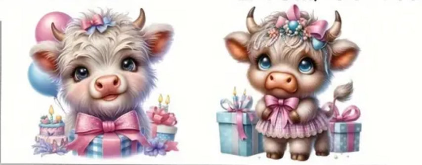 Cute festive cows wraps