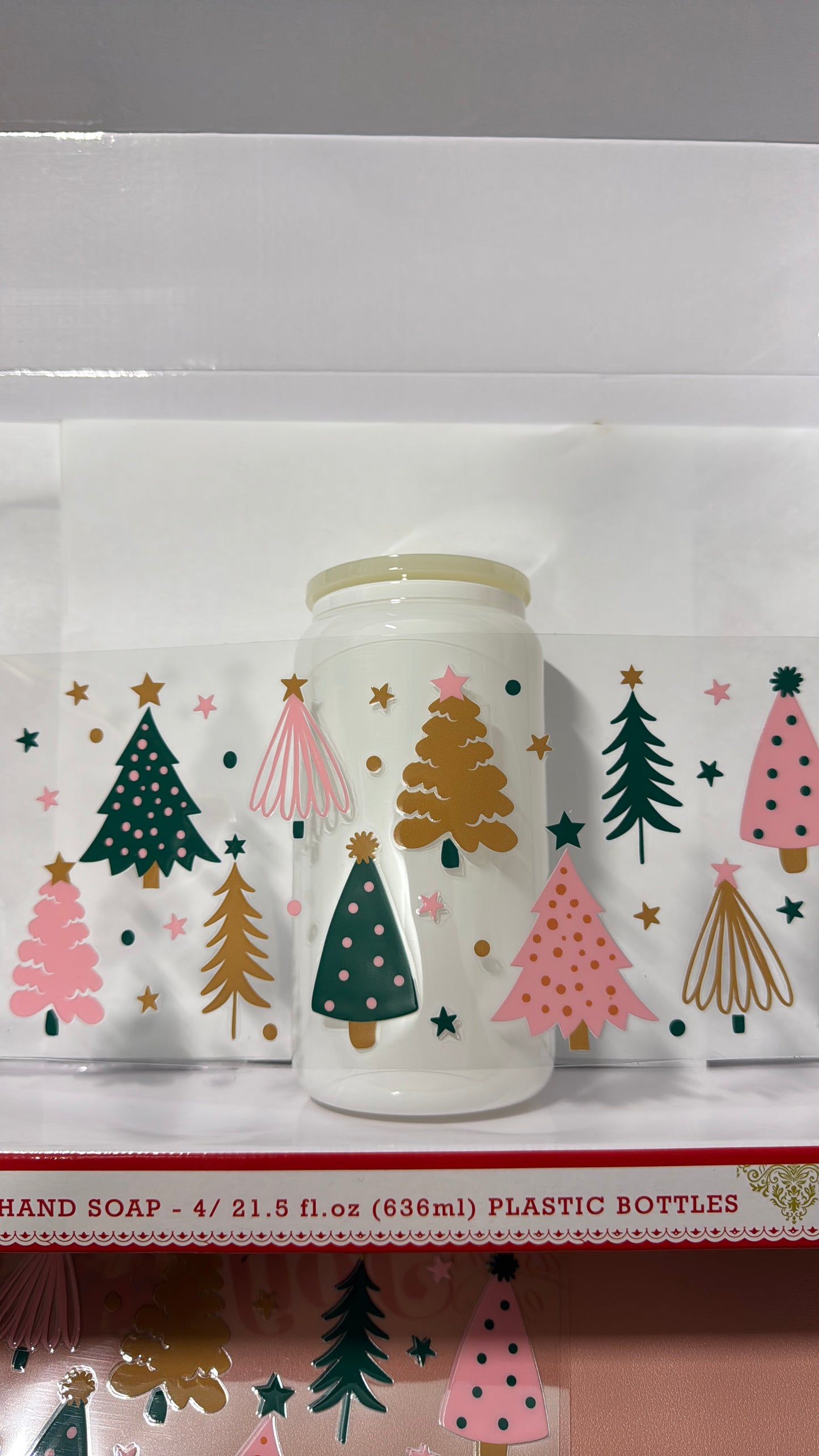 Christmas colors tree custom cup